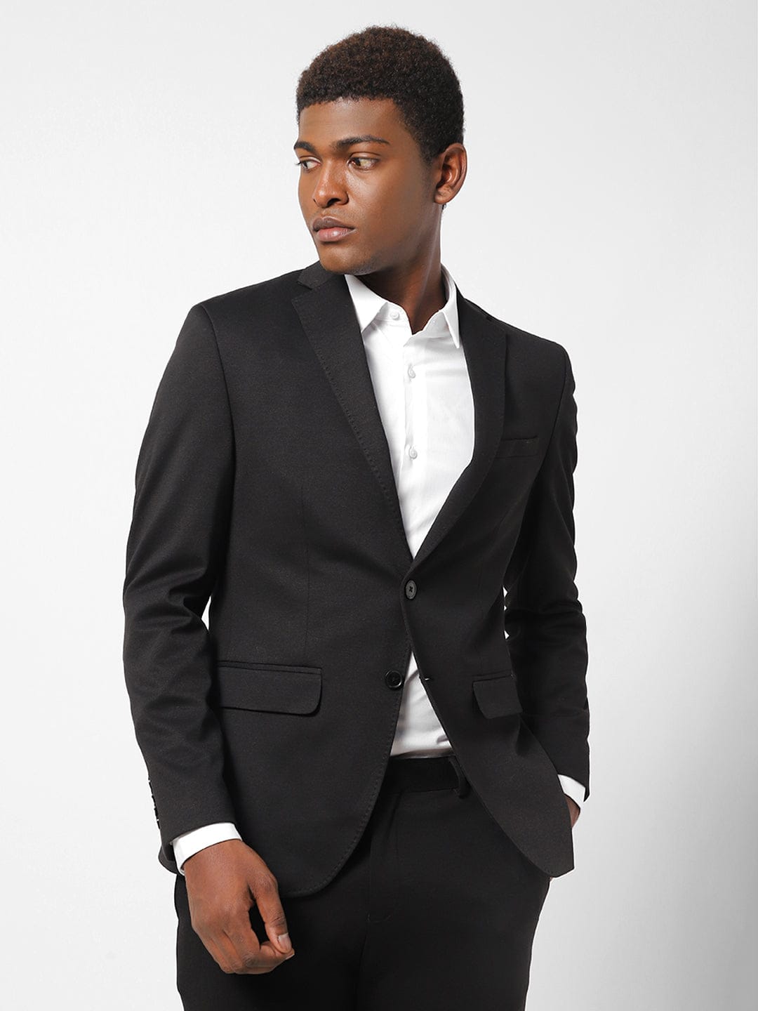 Men's Black Blazer TCJ46459