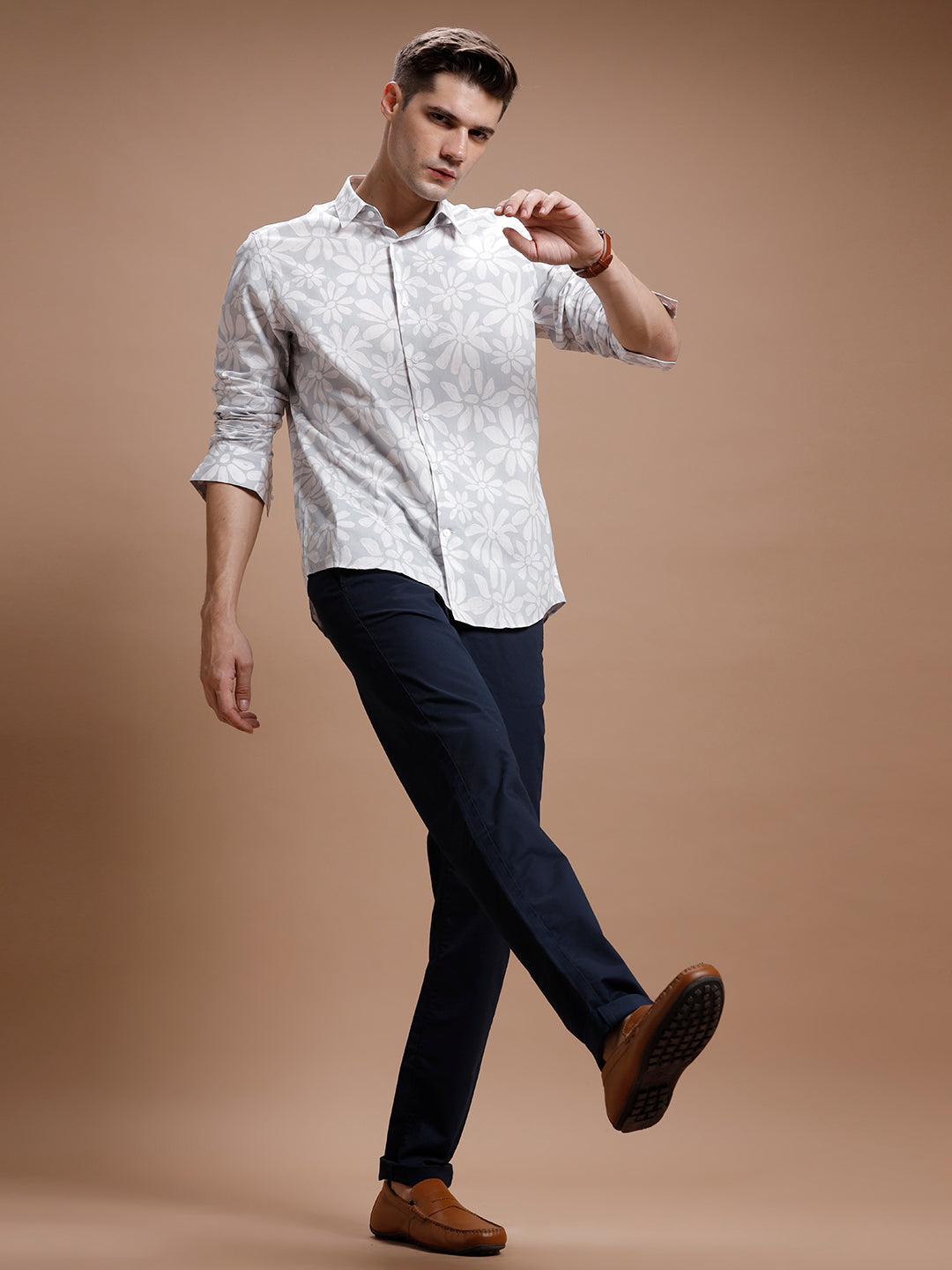 Navy Smart Casual Cotton Trouser Navy Smart Casual Cotton Trouser