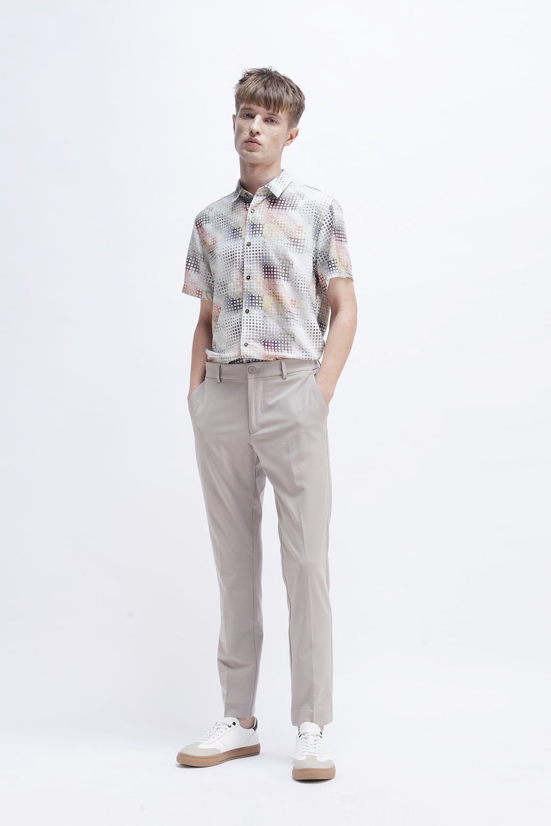 ABSTRACT PRINTED HALF SLEEVES SHIRT ABSTRACT PRINTED HALF SLEEVES SHIRT