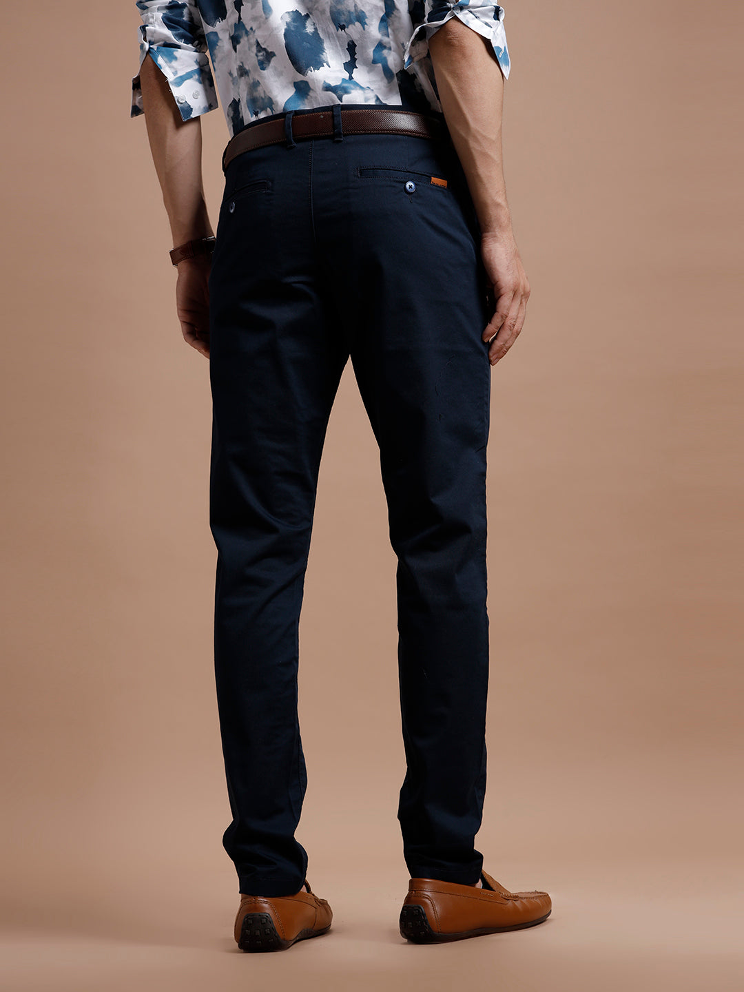 Navy Smart Casual Cotton Trouser Navy Smart Casual Cotton Trouser
