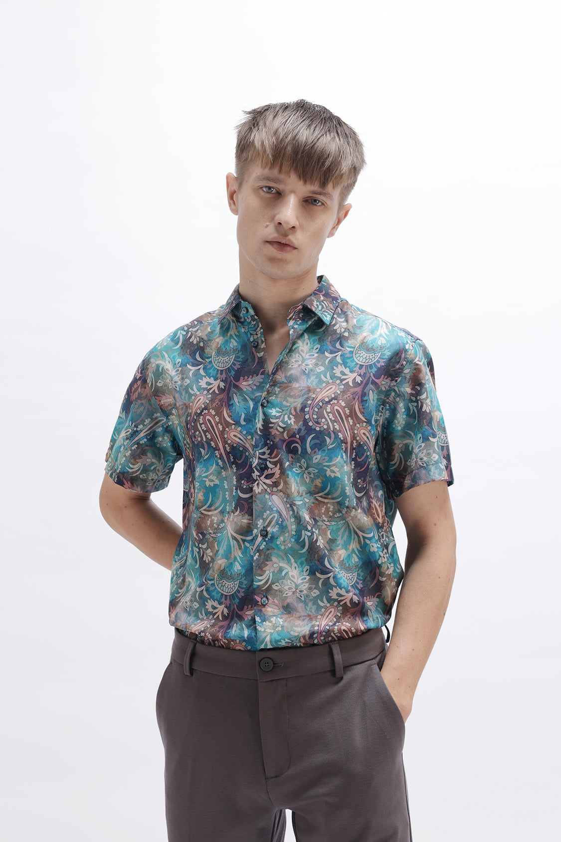 ABSTRACT PAISLEY PRINT SHIRT ABSTRACT PAISLEY PRINT SHIRT