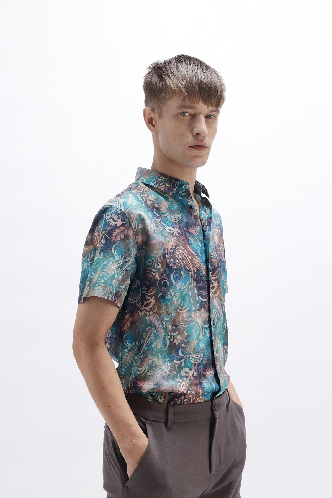 ABSTRACT PAISLEY PRINT SHIRT ABSTRACT PAISLEY PRINT SHIRT