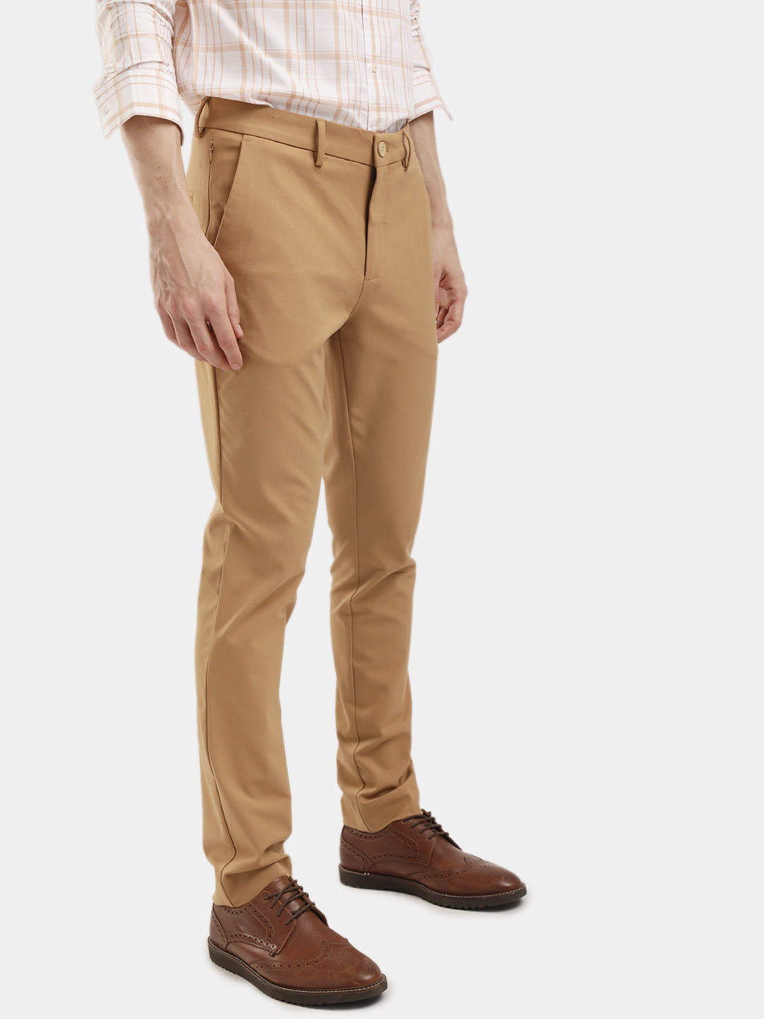 COTTON STRETCH PLAIN TROUSER COTTON STRETCH PLAIN TROUSER