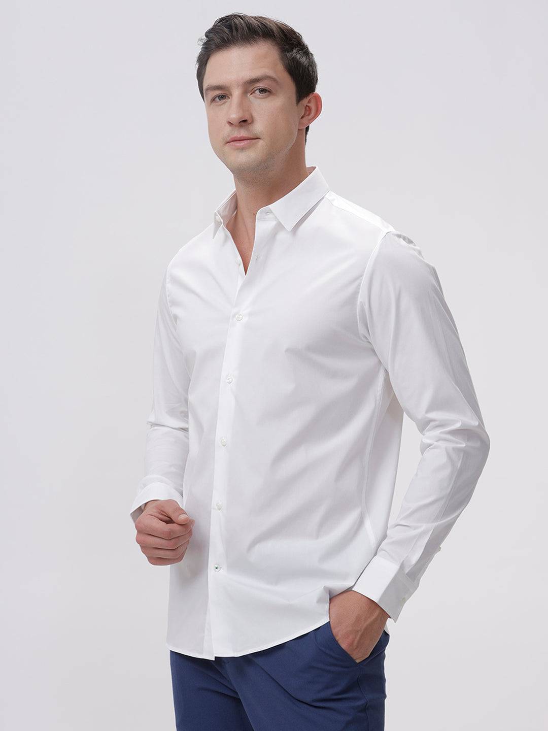 SLIM FIT CASUAL PLAIN SHIRT SLIM FIT CASUAL PLAIN SHIRT