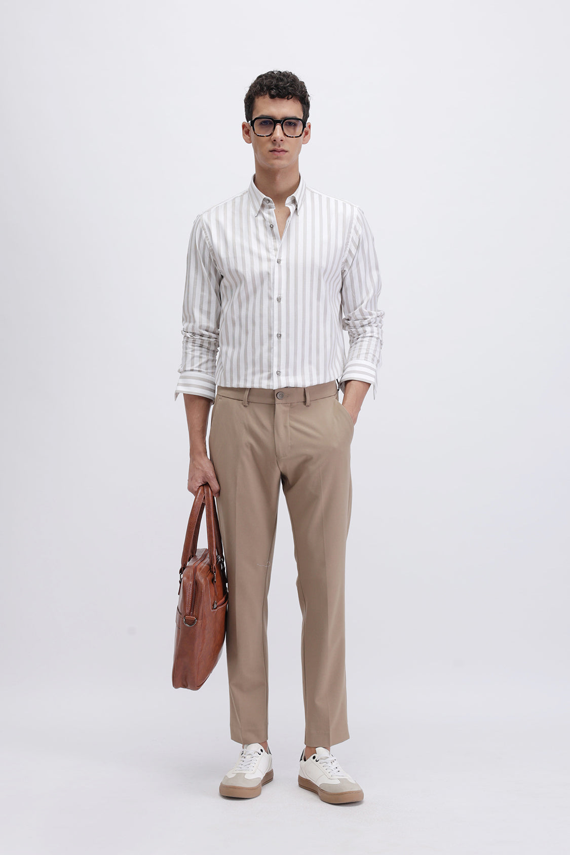 VERTICAL STRIPED SLIM FIT SHIRT VERTICAL STRIPED SLIM FIT SHIRT